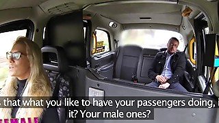 Female Fake Taxi Hot busty blonde sucks and fucks her businessman fare