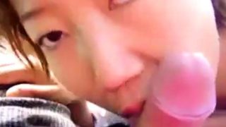 Amateur Asian outdoor bj