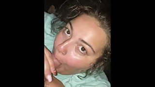 Bbw loves sucking dick