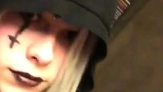 Sexy Emo CD plays with herself