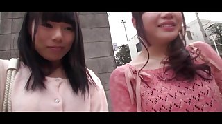 Japanese Lesbians Persuaded For Sex