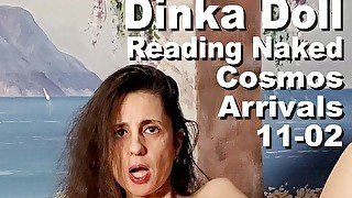 Dinka Doll reading Naked the Cosmos Arrivals. PXPC1112