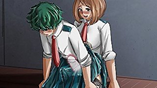 Wholesome Ochaco Fucks your ass \Voiced Anal JOI Futa hentai/