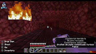 Cogida en minecraft