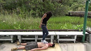 Trample at the lake