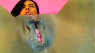 Brunette masturbation web cam