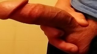 Stroking my BIG WHITE COCK. HUGE CUMSHOTS. COMPILATION