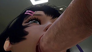 Close up blowjob: 3D hentai porn