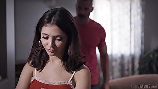 Hot daddy can't resist the temptation to fuck nasty stepdaughter Jane Wilde