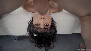 Bright-eyed beauty Judy Jolie knows how to mouth a dick, POV style