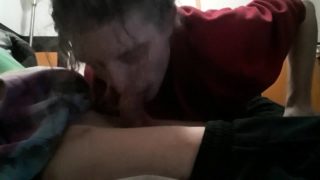 My oral sub Cole takes my cum