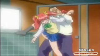 Anime big tits teen fucked by boss