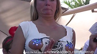 Wet Tshirt Contest With Milfs Gilfs And Swingers