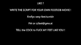 fireflys BLACK MULES FOOTFUCK/HANDJOB