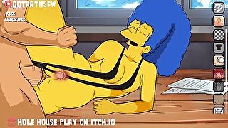 Marge Simpson Legs Spread Vaginal Creampie - Hole House