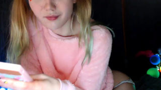 Amateur blonde teen panties play