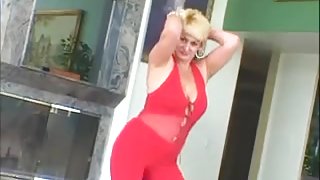 Sexy Blonde GILF Dana Hayes Masturbates and Fucks