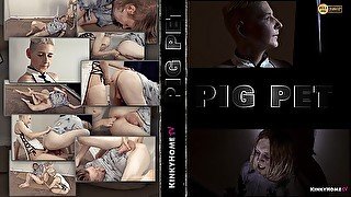 PIG PET (2022, Horror film) - Femdom pegging with fisting,prostate milking and fisting self cum