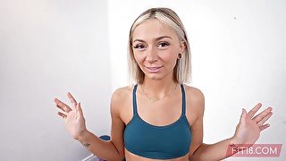 Chloe Temple- Blonde Girl Cant Afford The Gym P1