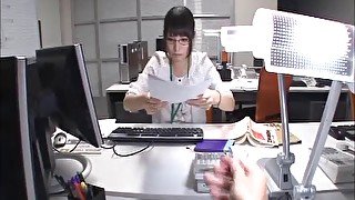 Wild fucking on the office table with secretary Mihono Sakaguchi