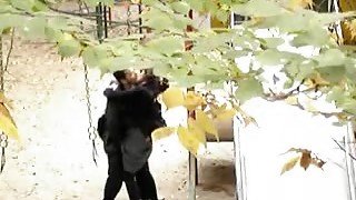 Horny homemade Couple, Outdoor adult scene