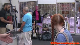 Ginger pawnshop caught sucking on hiddencam