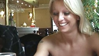 Sexy czech Zuzinka - exhibitionist in Chinese Restaurant