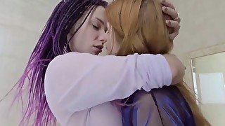 Neko Kimiko And Mia Sanders - And Hot Lesbians Scene In Bathroom