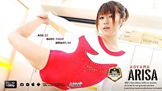 Pretty Gymnast Babe, Aoyama Arisa Has A Demanding Personal Trainer - Avidolz