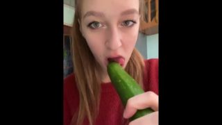 2 cucumber deepthroat. Blow job 