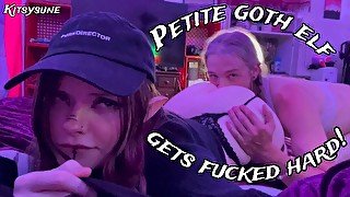 Petite Goth elf girl with big ass gets fucked hard