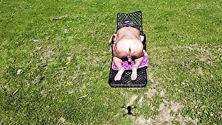 Drone selfie nude in my yard