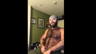 Hairy Lumberjack Shows Off his Cock ( No Cum )