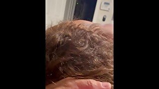 wife blowjob and ball torture