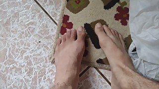 Close up video of Feet fetish