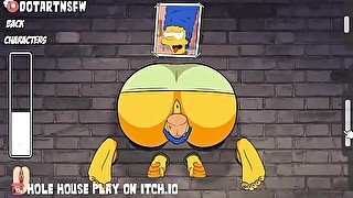 Marge Simpson Glory Hole BDSM Bondage Creampie - Hole House