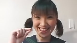 Japanese teen gets deep stimulated