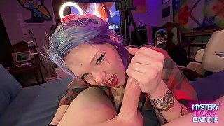 Big Tiddy Blue Hair Dva Begs For Bfs Cock While He Games