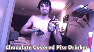 Chocolate Covered Piss Drinker Str8Thug Evil CollegeBoy Red pee gulp pig faggot humiliation twink