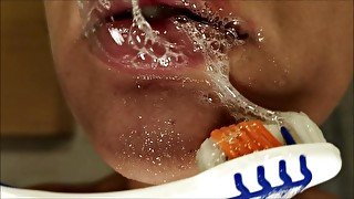 Extreme gagging, mouth and spit fetish - Full version