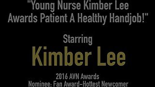 Young Nurse Kimber Lee Awards Patient A Healthy Handjob!