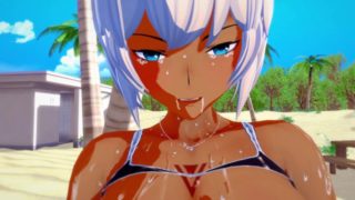 Fate/Grand Order: HOT ROUGH SEX with Caenis on the Beach (3D Hentai)