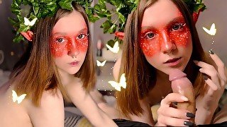 Hot elf girl visited me in my dreams and gave me a great blowjob than we fucked 4K