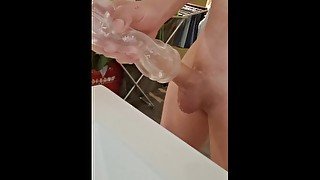 some fun after long day with toy pussy cumshot