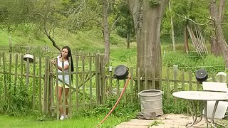 Hot Ass Lesbians Having Some Nasty Outdoor Fun On A Farm