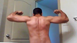 Flexing and Jerking Off