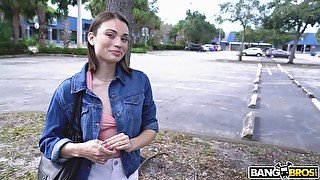 Amateur accepts cash for a round of nasty bang bus porn