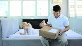 Kinky blonde plays naughty
