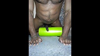 Horny Fitness Trainer Dry Humping Foam Roller Hands Free Orgasm