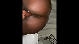 Ebony masturbation